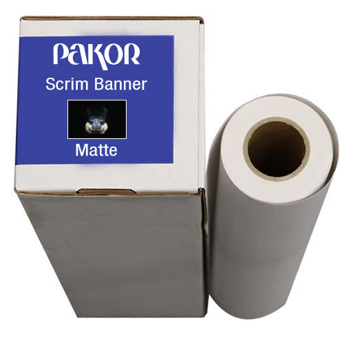 Pakor Scrim Banner, 36" x 40' – Matte